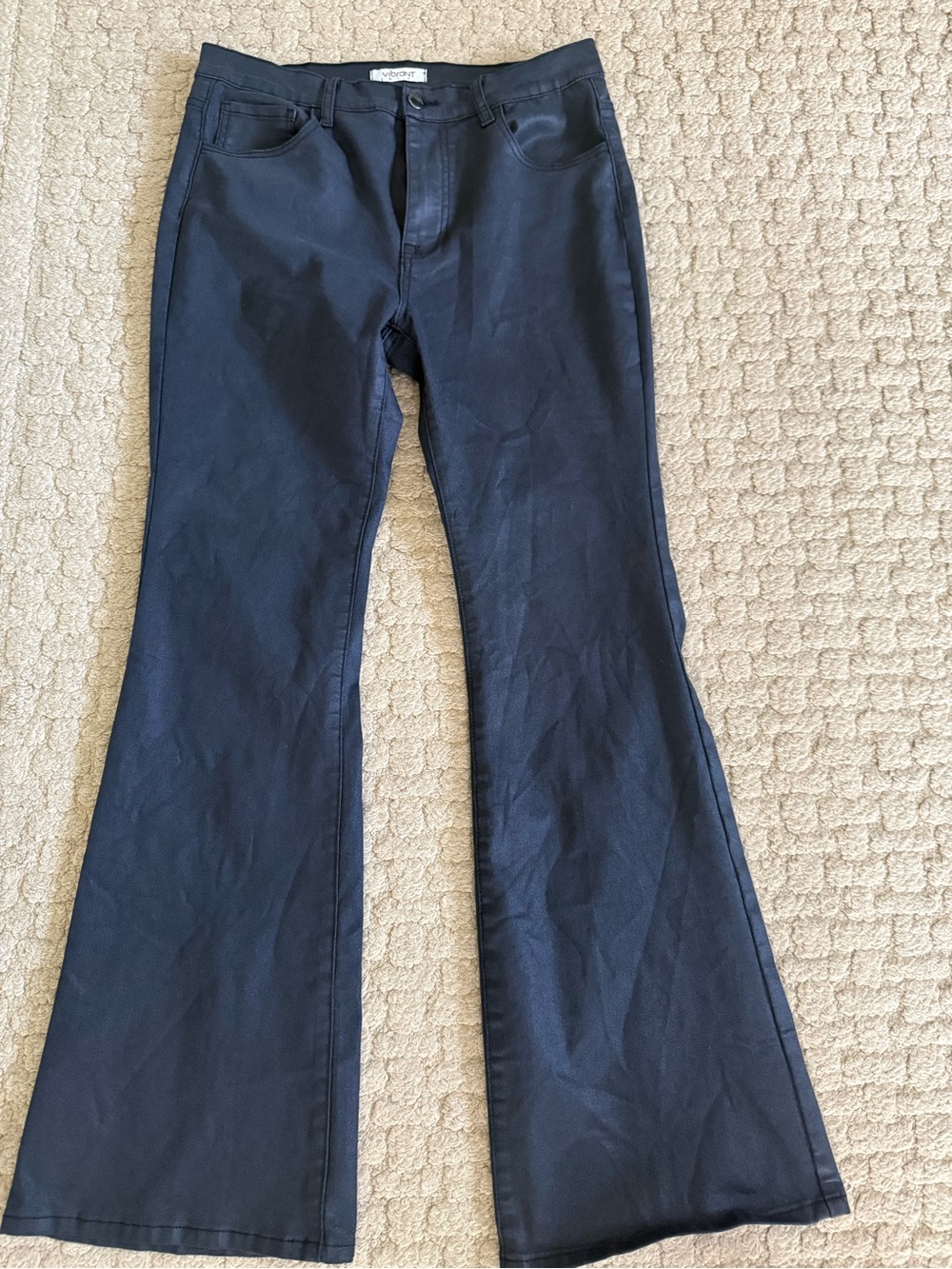 Vibrant Black Flared Women’s Jeans